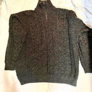 Hand knit Aran knotwork sweater